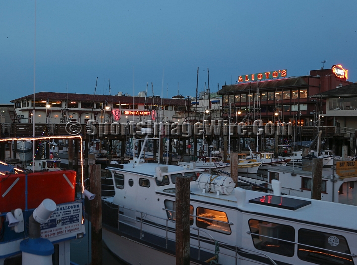 EOS-1D X0382.JPG - Dec 29, 2012; San Francisco, CA, USA; General view of Fisherman's Wharf before the 2012 Kraft Fighting Hunger Bowl at AT&T Park.